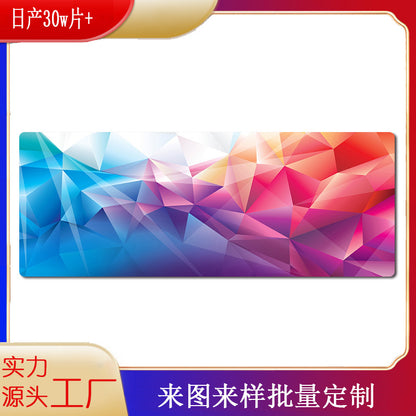 Cross-border Explosions Technology Sense Super Large Mouse Pad Precision Edge Lock Game Table Pad Grid Foreign Trade Heat Chart Keyboard Pad - image 2