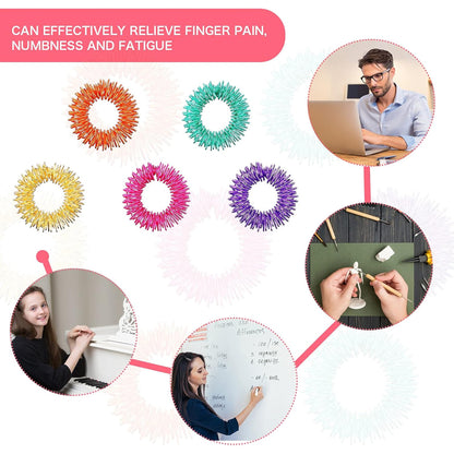 Mini Spring Decompression Finger Massage Ring Finger Massager Mini Spring Decompression Finger Ring Massage Ring - image 4
