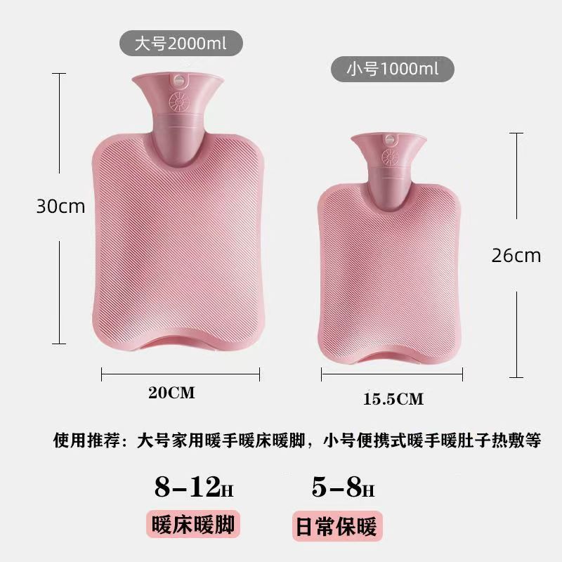 Hot Water Bottle for Hot Compresses, Small Size Hand Warmer, Large Capacity Explosion-Proof, Dual-Use for Cold and Hot - image 2