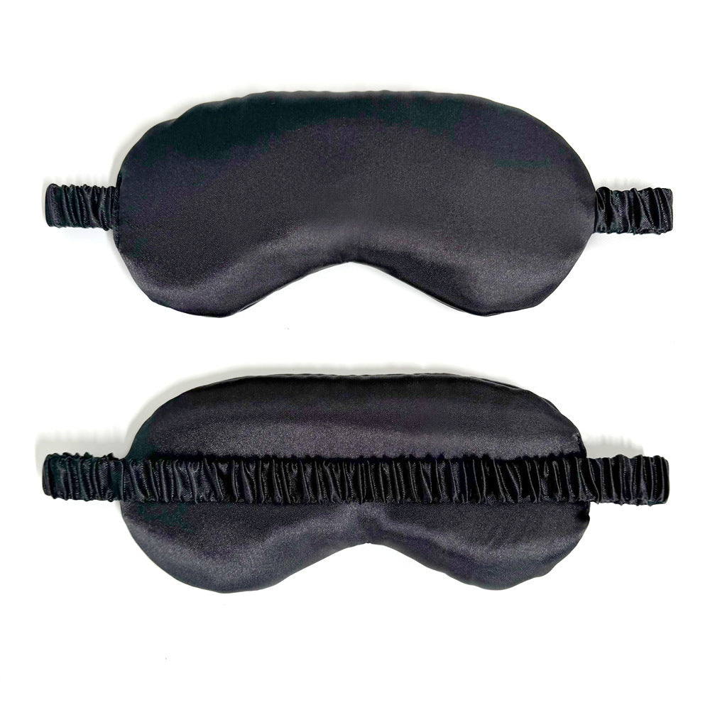 Spot Wholesale Satin Eye Mask Sleep Shading Student Breathable Elastic Aviation Travel Eye Mask - image 2