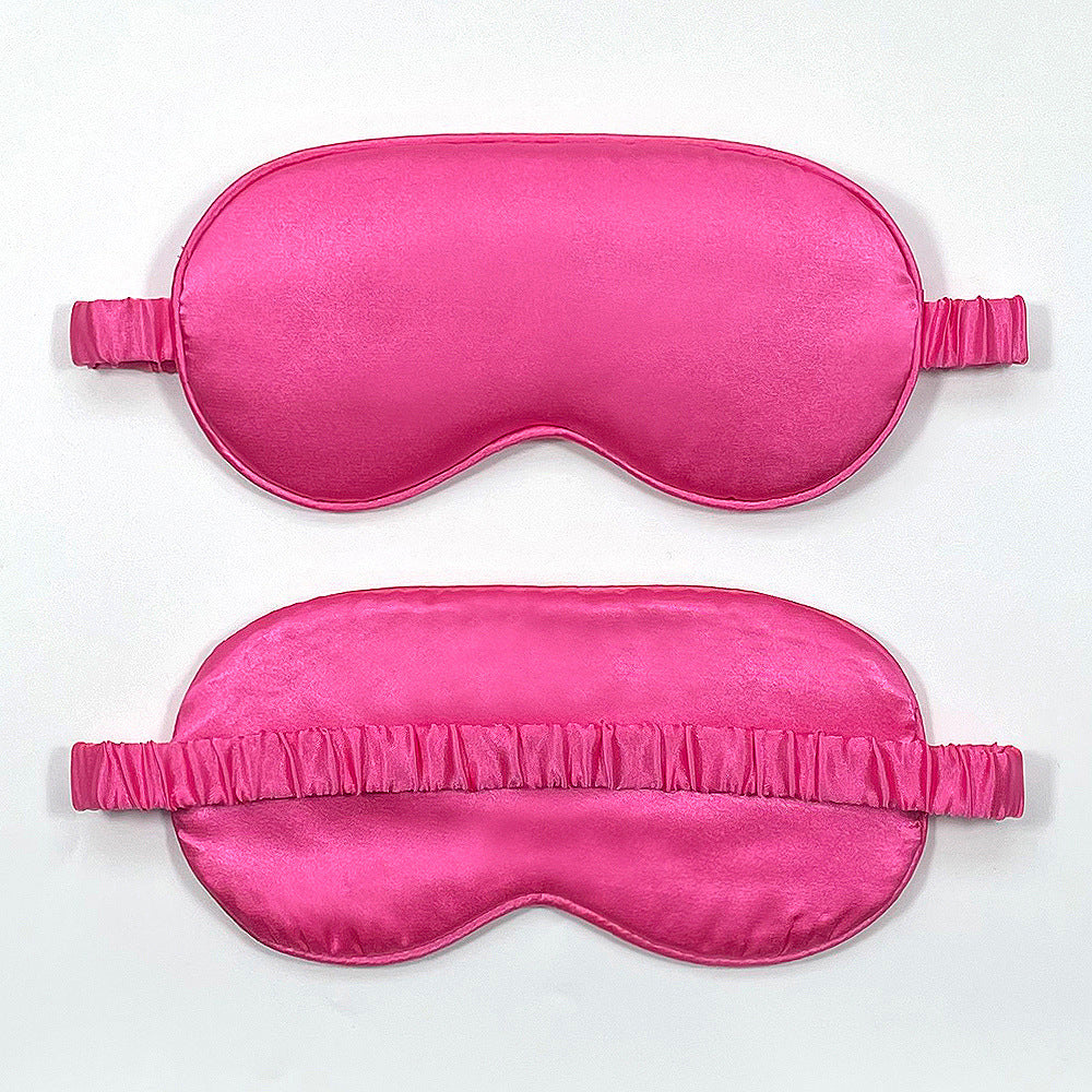 Spot Wholesale Satin Eye Mask Sleep Shading Student Breathable Elastic Aviation Travel Eye Mask - image 3