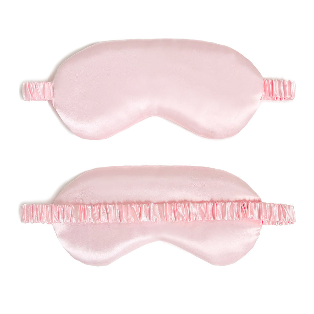Spot Wholesale Satin Eye Mask Sleep Shading Student Breathable Elastic Aviation Travel Eye Mask - image 5