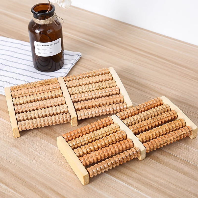 Wooden Household Foot Massager Roller Foot Foot Acupoint Wooden Foot Leg Ball Massage Household - image 3