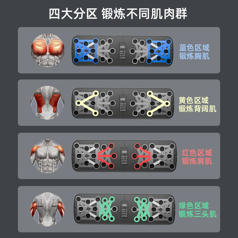 Cross-border Household Multifunctional Push-up Training Board Men's Pax Abdominal Muscle Training Equipment Portable Push-up Board - image 3