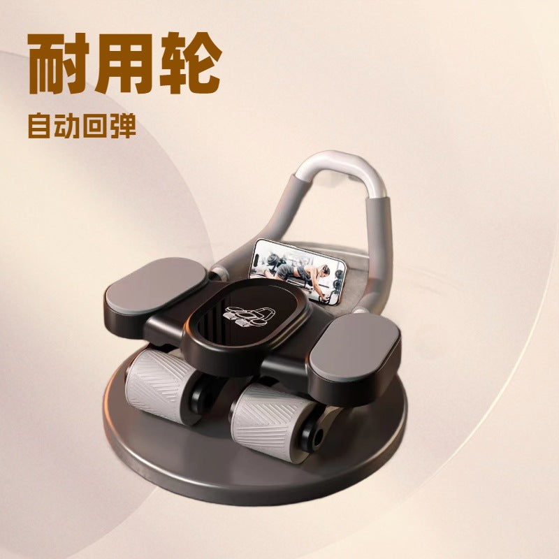 Abdominal wheel automatic rebound abdominal muscle wheel men's and women's vest line trainer new four-wheel abdominal roll fitness roller abdominal - image 2