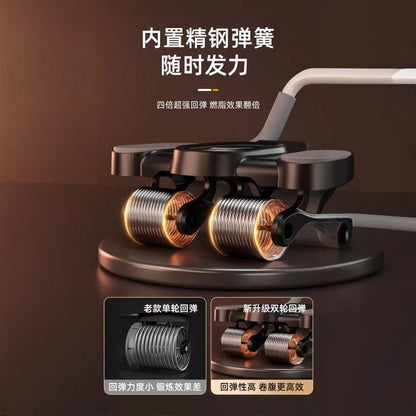 Abdominal wheel automatic rebound abdominal muscle wheel men's and women's vest line trainer new four-wheel abdominal roll fitness roller abdominal - image 4