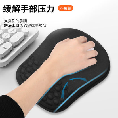 In-Stock Mouse Pad with Wrist Support, Popular Ergonomic Foam Memory Foam Slope Massage Mouse Pad Wholesale - image 1