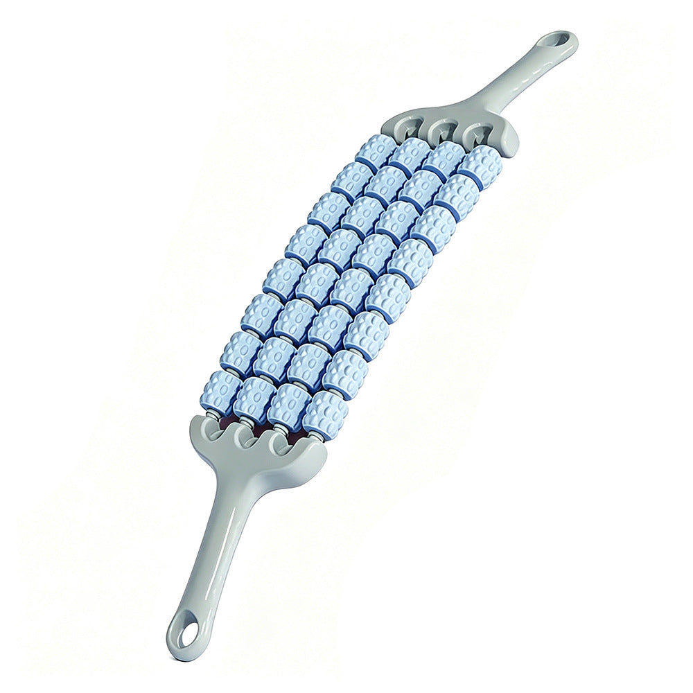 Four rows of flexible massage sticks yoga mace children feel training muscle relaxation massage can be a generation of hair - image 5