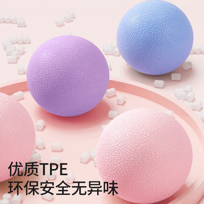 Smooth fascia ball relax muscle massage ball plantar shoulder neck fitness handball health ball TPE hard peanut ball - image 4