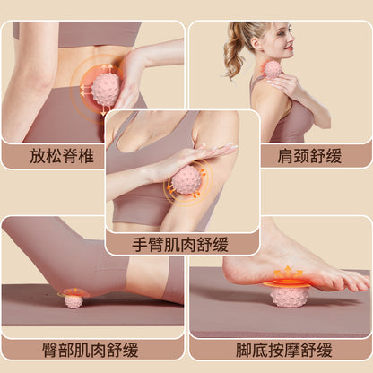 Fascia Ball Foot Massage Ball Waist Back Muscle Relaxation Yoga Fitness Peanut Arch Foot Ball Waist Solid - image 2