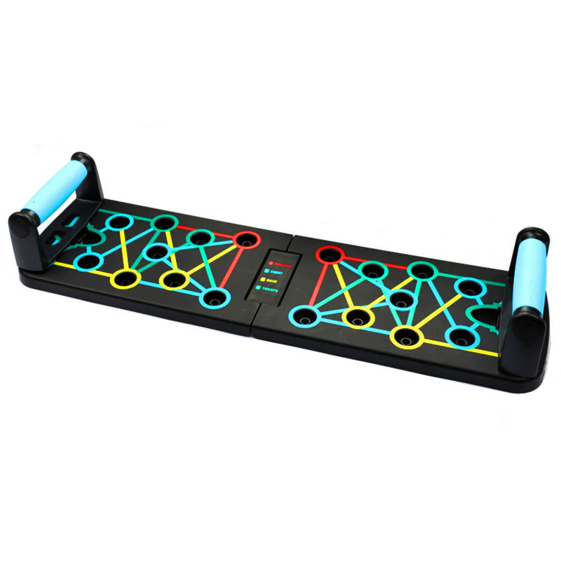 Multifunctional portable folding push-up board fitness equipment home chest muscle training device exercise Russian stand - image 5
