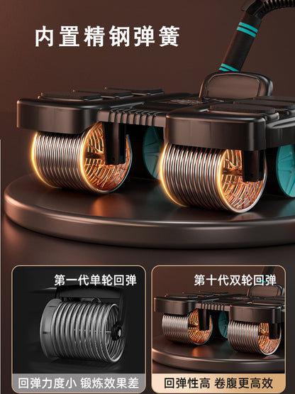 New Six-Elbow Support Abdominal Wheel, Automatic Rebound, Abdominal Muscle Training, Four-Wheel Abdominal Curling Device, Men's Sports and Fitness Equipment - image 4