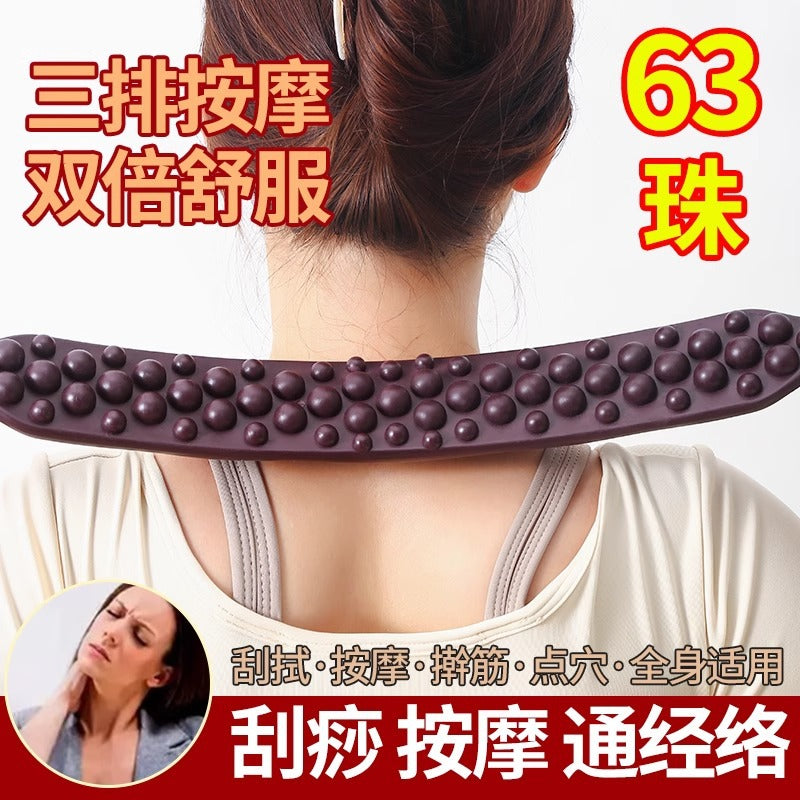 Double-Row Massage and Scraping Stick for Full-Body Meridian Clearing, Abdominal Kneading, and Leg and Back Scraping Tool - image 3
