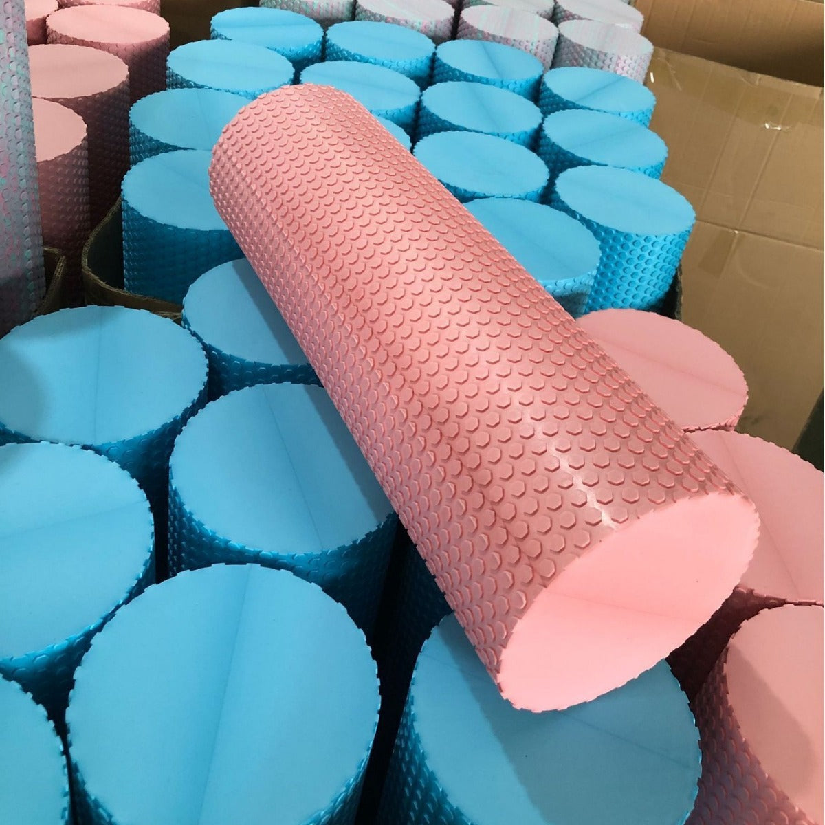 Cross-Border Solid Foam Roller for Muscle Relaxation, Eva Material Fitness Massage Back Roller, Yoga Column with Raised Points - image 4