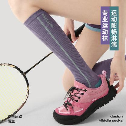 Renaissance Micro-Pressure Thin Sports Pressure Socks Professional Running Skipping Fitness Calf Muscle Stockings - image 3