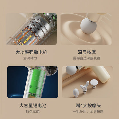 Girls' Mini Fascia Gun Muscle Mini Massager Professional Grade Relaxing Cervical Mask Gun Multi-Functional Men's Massage Gun - image 2