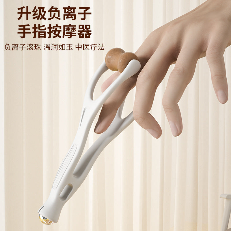 Upgraded Natural Stone Finger Massager for Acupoint Tapping and Slimming Finger Stone Massage Clip Slimming Hand Tool - image 1
