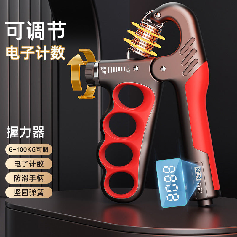 Adjustable Mechanical Counting Gripper for Men and Women Adult Muscle Recovery Fitness Hand Strength Training Gripper - image 1