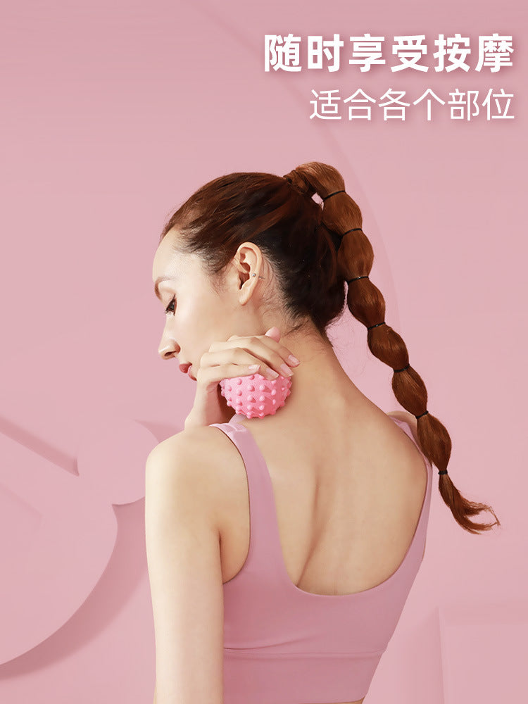 Waist, Back and Neck Stretching Tpr Floating Peanut Ball Fascia Ball Foot Massage Ball Relaxation Yoga Fitness Ball - image 4