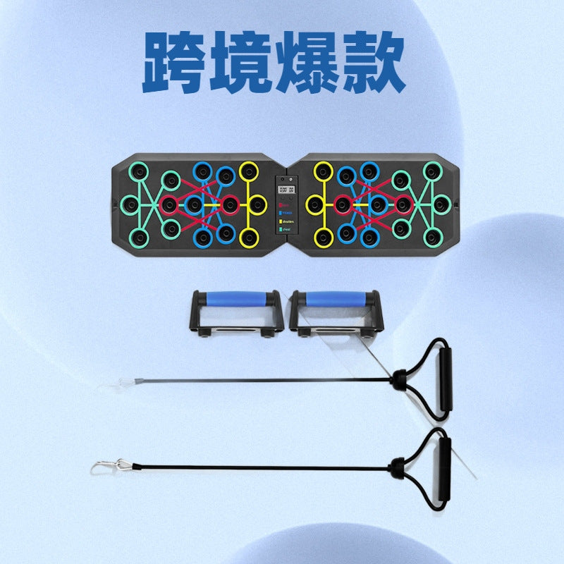 Timing and Counting Multi-Functional Push-Up Board Cross-Border Men's and Women's Chest and Abdominal Muscle Trainer Board Foldable Fitness Equipment - image 4