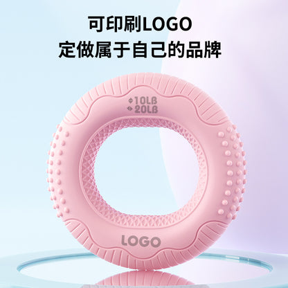 Carefully Selected Grip Ring with Double Strength Professional Exercise Arm Hand Strength Rehabilitation Training Massage Silicone Grip Strength Device - image 3