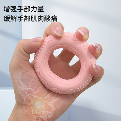 Carefully Selected Grip Ring with Double Strength Professional Exercise Arm Hand Strength Rehabilitation Training Massage Silicone Grip Strength Device - image 4