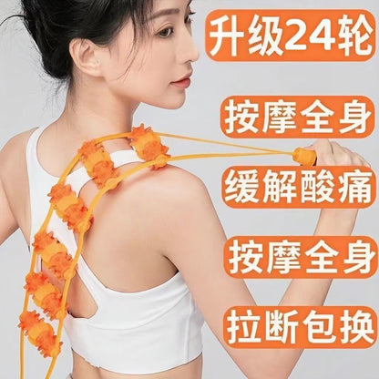 Back-Stretching Roller Massage Device for Shoulder and Back Opening, Handheld New Model for Cervical and Lumbar Massage - image 1