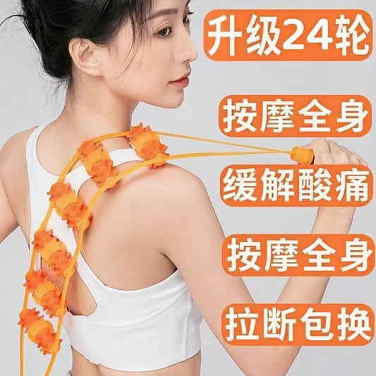 Back-Stretching Roller Massage Device for Shoulder and Back Opening, Handheld New Model for Cervical and Lumbar Massage - image 1