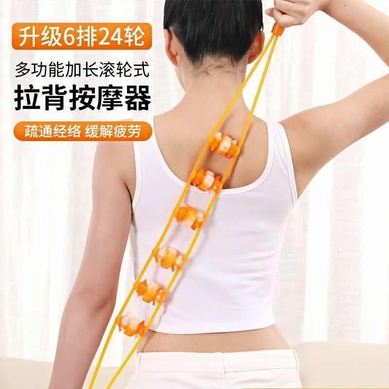 Back-Stretching Roller Massage Device for Shoulder and Back Opening, Handheld New Model for Cervical and Lumbar Massage - image 3