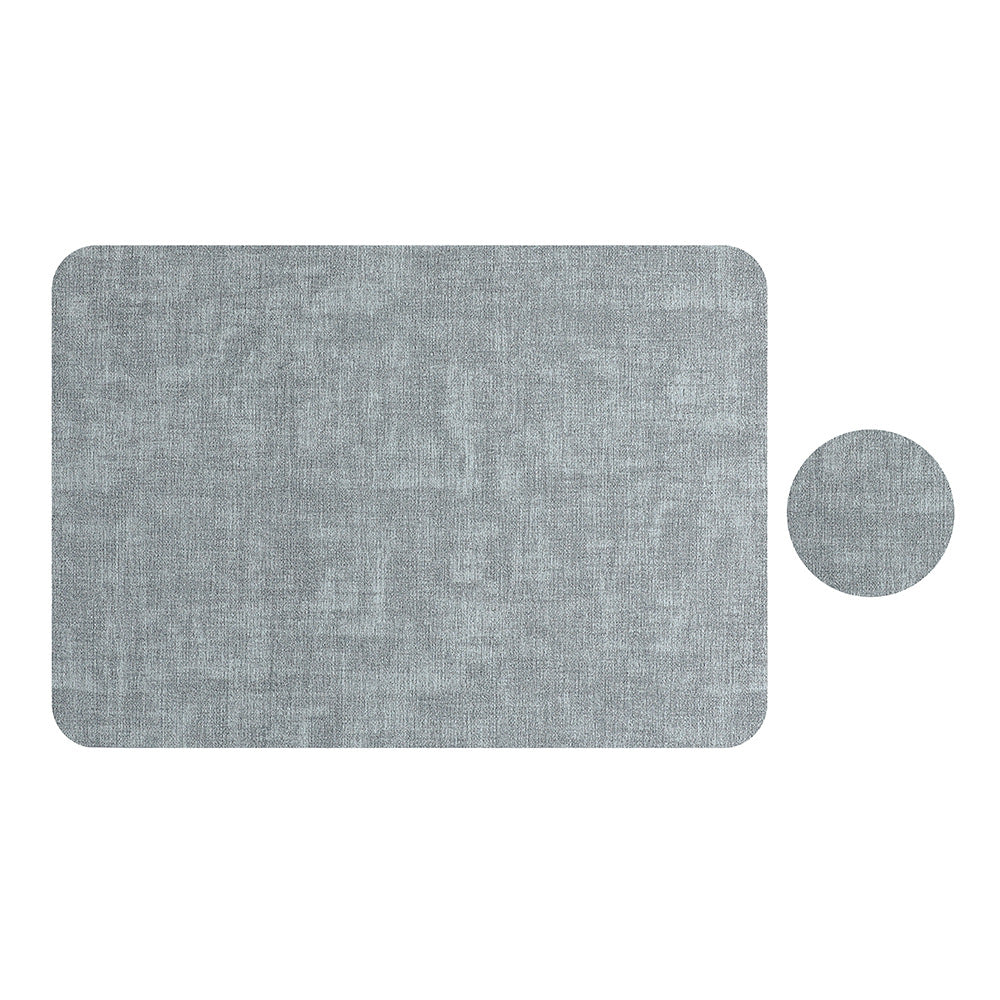 Square Leather Placemat, Dining Table Heat Insulation Mat, High-End Anti-Scalding Plate Mat, Placemat, Ins-Style Coaster, Cross-Border Placemat - image 5