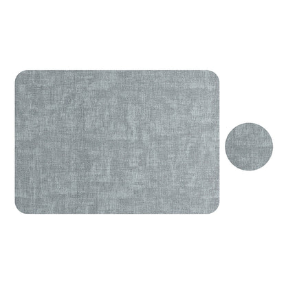 Square Leather Placemat, Dining Table Heat Insulation Mat, High-End Anti-Scalding Plate Mat, Placemat, Ins-Style Coaster, Cross-Border Placemat - image 5