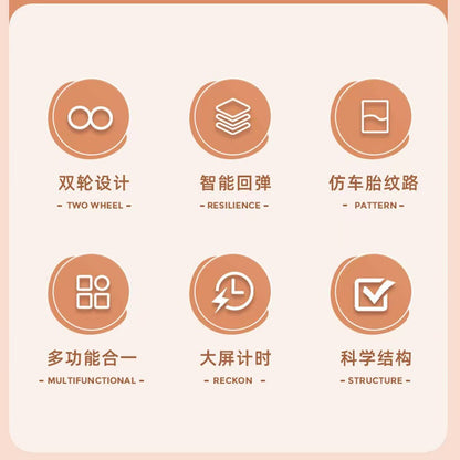 Cross-Border Multifunctional Elbow Support Abdominal Wheel with Automatic Rebound Fitness Equipment Abdominal Muscle Wheel for Home Use Abdominal Exercise Device - image 2