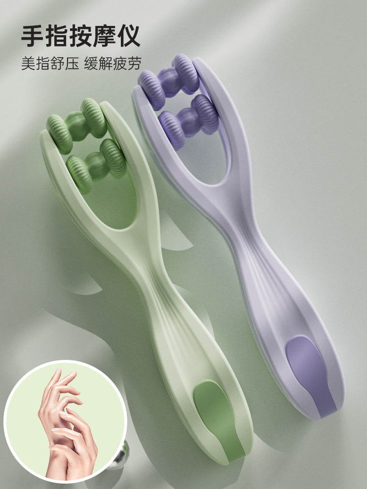 Upgraded Double Roller Finger Massager Hand Joint Pain Tiger Mouth Acupoint Massage Mouse Hand Slimming Hand Trainer - image 1