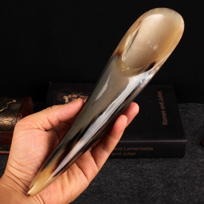 Natural Horn Scraping Tube Scraping Board Large Massage Body Universal Meridian Leg Special Back Opening Back Pulling Tendon - image 3