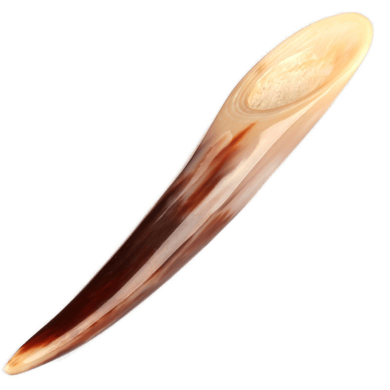 Natural Horn Scraping Tube Scraping Board Large Massage Body Universal Meridian Leg Special Back Opening Back Pulling Tendon - image 5