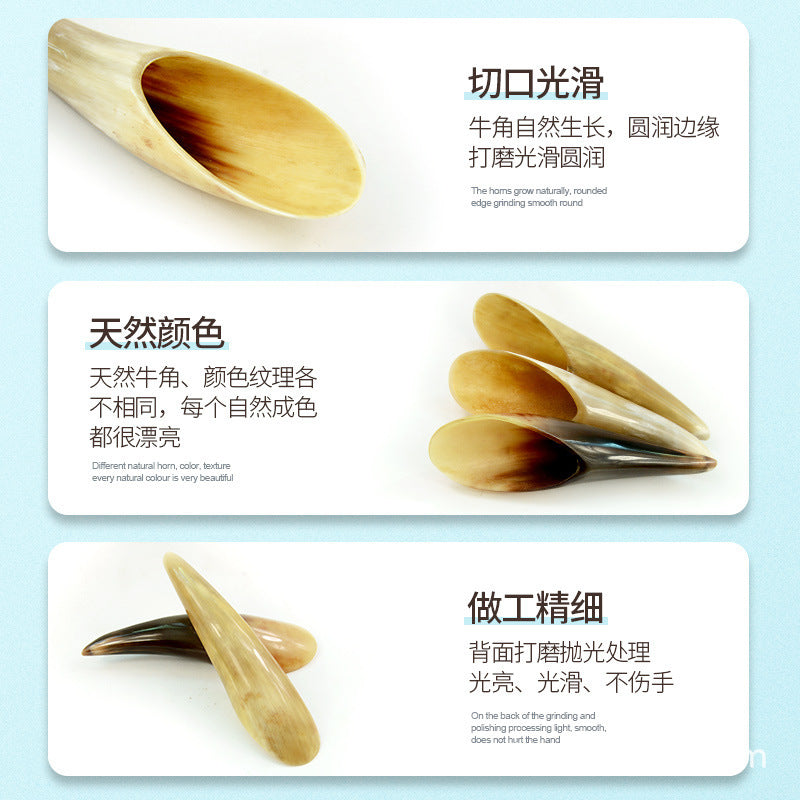 Natural Meridian Horn Scraping Back Massage Scraping Board Beauty Salon Whole Body Universal Extra Large Acupoint Pulling - image 4