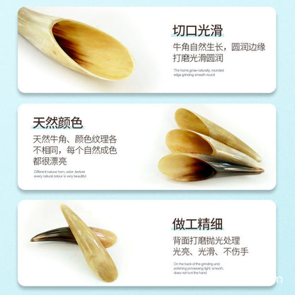 Natural Meridian Horn Scraping Back Massage Scraping Board Beauty Salon Whole Body Universal Extra Large Acupoint Pulling - image 4