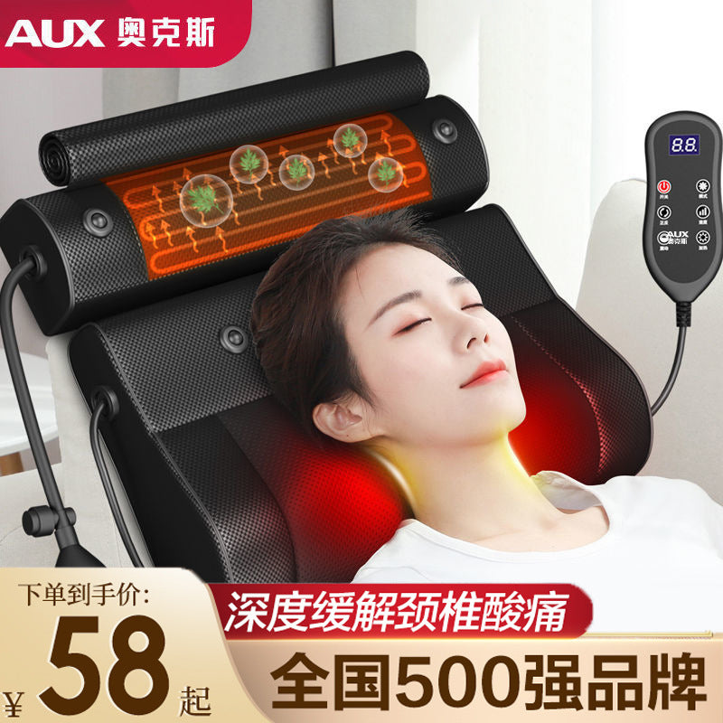Cervical Spine Massager Multifunctional Massage Pillow Whole Body Shoulder Neck Waist Cervical Spine Home Traction Massager Oaks - image 1