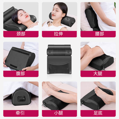 Cervical Spine Massager Multifunctional Massage Pillow Whole Body Shoulder Neck Waist Cervical Spine Home Traction Massager Oaks - image 2