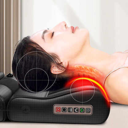Cervical Spine Massager Multifunctional Massage Pillow Whole Body Shoulder Neck Waist Cervical Spine Home Traction Massager Oaks - image 3