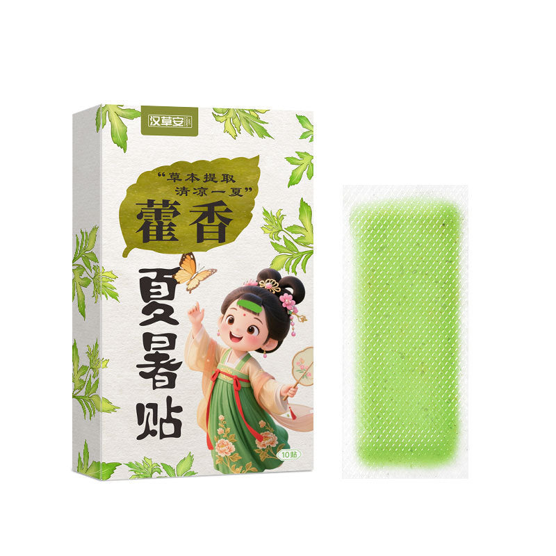 Wholesale Huoxiang Cooling Patch Summer Cold Compress Cooling Ice Patch Antipyretic Patch Student Military Training Cooling Huoxiang Summer Patch - image 5