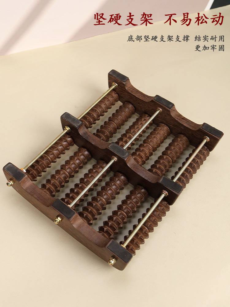 Chicken Wing Wood Foot Massage Roller Foot Massage Foot Kneading Foot Acupoint Tool Foot Massage Home Massager - image 3