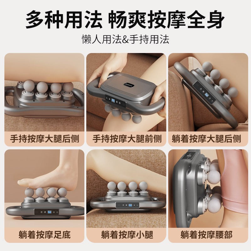 Rechargeable Multi-Head Fascia Gun with Powerful Back and Waist Vibration, Twelve-Head and Sixteen-Head Massager, Cross-Border Six-Head Fascia Gun - image 2