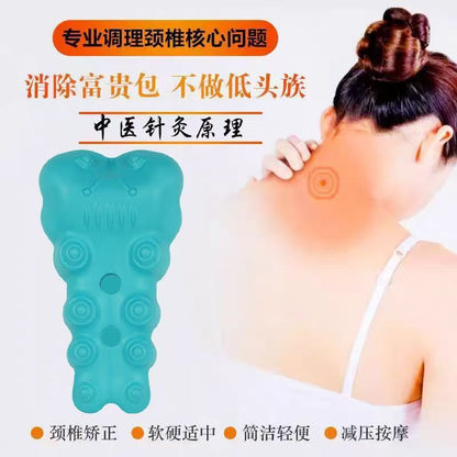 Caterpillar Foam Acupressure Reset Correction Cervical Spine Massage Traction Pillow Back Spine Physical Stretching Massage Tapping - image 4