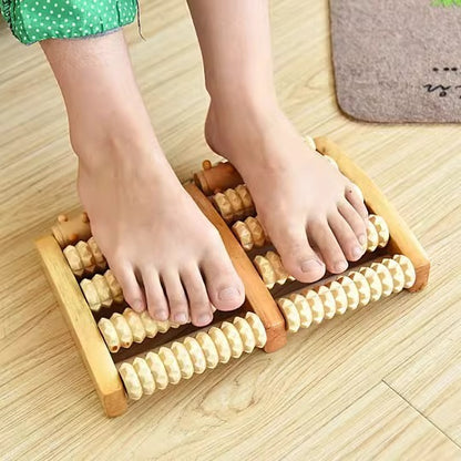 Solid Wood Foot Massager Roller Type Wooden Massage Foot Foot Leg Acupoint Massager Wooden Foot Massage Machine - image 2