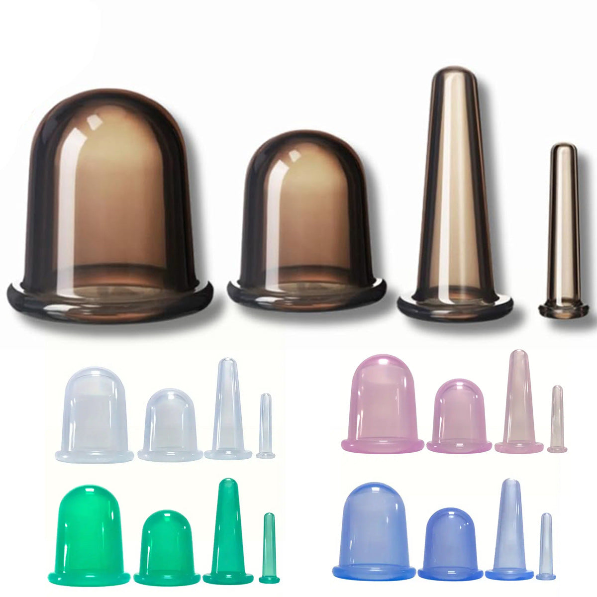 Spot Silicone Cupping Vacuum Household Scraping Moisture-Absorbing Massage Cup Meridian Health Care Knee Joint Cupping Device Package - image 1