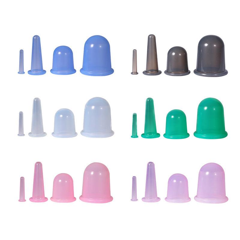 Spot Silicone Cupping Vacuum Household Scraping Moisture-Absorbing Massage Cup Meridian Health Care Knee Joint Cupping Device Package - image 5