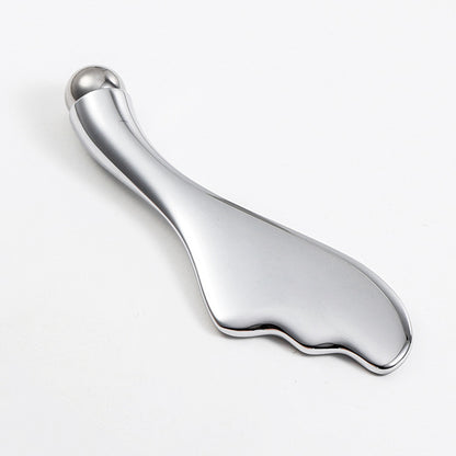 Spot Zinc Alloy Fan-Shaped Eye Cream Massage Stick Double-Headed Scraping Tool Rolling Magnetic Eye Massage Stick Eye Cream Spoon - image 5