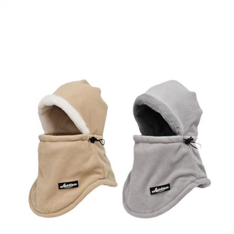 Winter Thickened Fleece Windproof Hat for Men and Women, Cycling Warm Lei Feng Hat, Windproof and Cold-Proof, Integrated Neck Warmer and Headgear - image 5