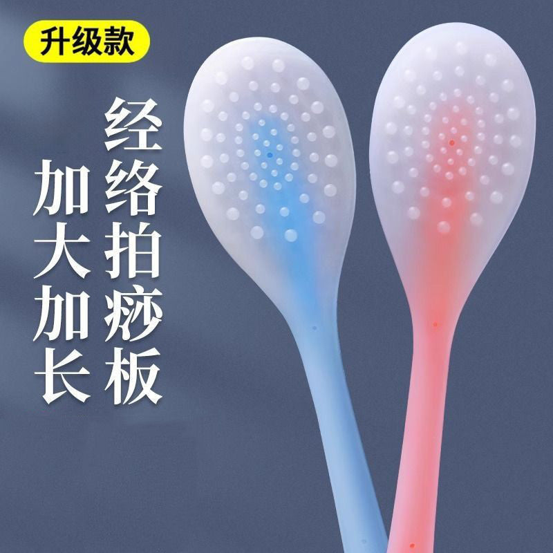 Silicone Meridian Tapping Board for Health Care, Palm Back Massager, Home Tapping Hammer, Back Massage Stick - image 1